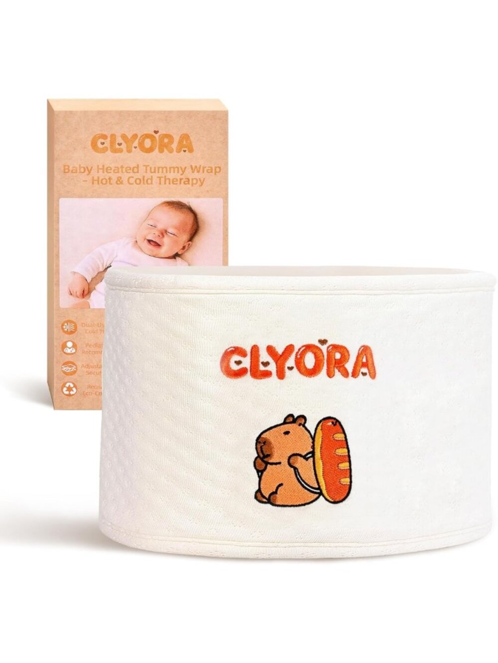 Heated Baby Belly Band for Colic Relief | Gentle Warmth Gripe Belt for Infants